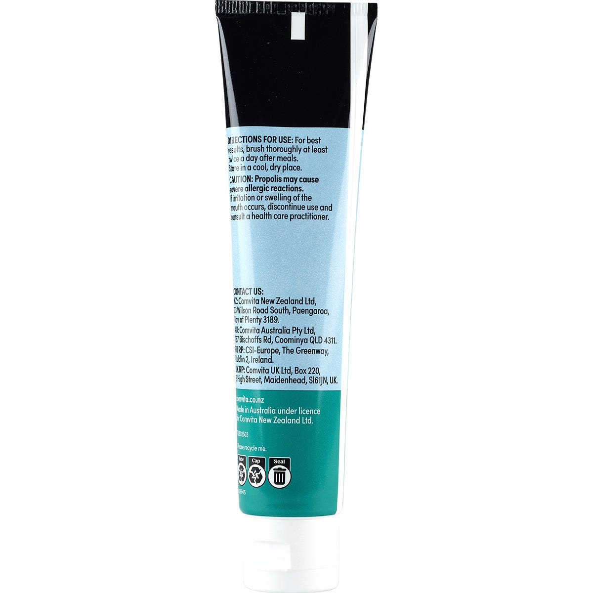 Comvita Bee Propolis Toothpaste Cleans and Polishes Freshmint 100g Payless 4 Organics