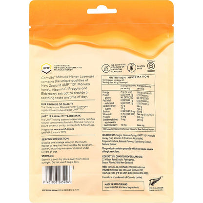 Comvita Manuka Honey Lozenges Elderberry Extract & Vitamin C 4.5g (Pack of 40) Payless 4 Organics