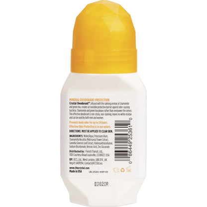 Crystal Roll-On Deodorant Chamomile & Green Tea 66ml Payless 4 Organics