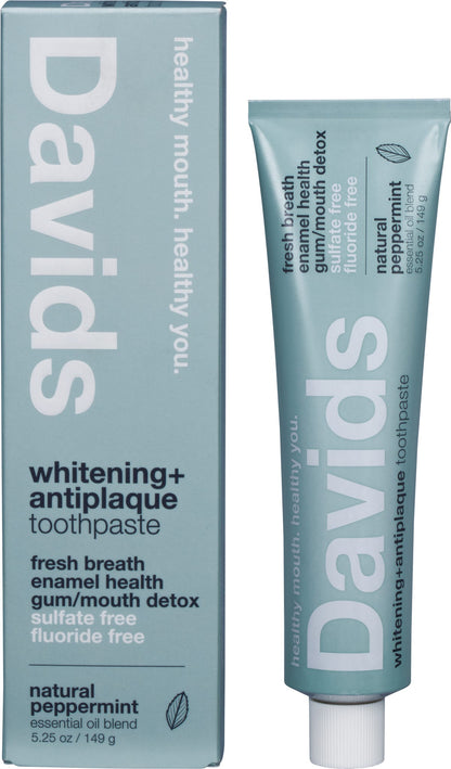 Davids Toothpaste Whitening + Antiplaque Peppermint 149g