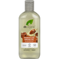 265ml bottle of Dr Organic Moroccan Argan Oil Shampoo on a white background.
