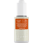 Back of a Dr Organic Moroccan Argan Facial Oil 30ml bottle with directions, ingredients, and a "Natural" logo.