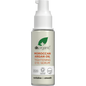 30ml bottle of Dr Organic Moroccan Argan Oil Tightening Eye Serum with a dropper lid and botanical label.
