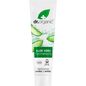 100ml tube of Dr Organic Whitening Toothpaste with Aloe Vera and peppermint on a white background.