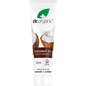 Dr Organic Whitening Coconut Oil Toothpaste 100ml tube with organic aloe vera and peppermint on a white background.