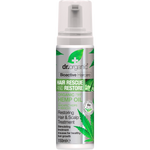 150ml bottle of Dr Organic Hemp Oil Restoring Hair and Scalp Treatment mousse.