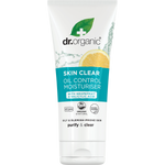 Dr Organic Skin Clear Oil Control Moisturiser 50ml tube with white and green labeling on a white background.