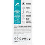 Back of Dr Organic Skin Clear Oil Control Moisturiser box showing ingredients and directions on a white background.