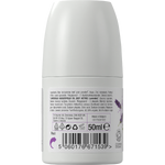 Back of Dr Organic Lavender Deodorant bottle showing ingredients, usage directions, and recycling information.