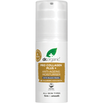 50ml jar of Dr Organic Pro Collagen Plus+ Anti-Ageing Moisturiser with Black Pearl on a white background.