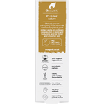 Back of a Dr Organic Pro Collagen Black Pearl moisturiser box with ingredients, directions, and product benefits.