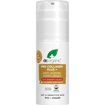 50ml jar of Dr Organic Pro Collagen Plus+ Dragon's Blood anti-ageing moisturiser on a white background.