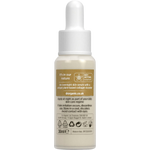 Back label of Dr. Organic Pro Collagen Plus+ Booster Serum 30ml bottle showing ingredients and directions.
