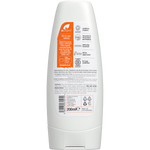 Back of Dr Organic Manuka Honey Body Lotion 200ml tube showing ingredients and directions on a white background.