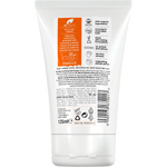 Back of a 125ml tube of Dr Organic Manuka Honey Hand and Nail Cream with ingredient list and recycling symbols.