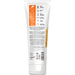 The back of a Dr Organic Manuka Honey Face Mask tube showing directions, ingredients, and a yellow honeycomb design.
