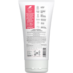 Back of Dr Organic Guava Exfoliating Face Wash tube showing directions, ingredients, and recycling information.