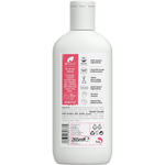 Back of Dr Organic Organic Guava Conditioner 265ml bottle showing ingredients and usage directions.