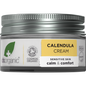 Dr Organic Calendula Cream 50ml tube with botanical illustrations, highlighting soothing and hydrating properties.