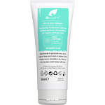 Back of Dr Organic Baby Cream 50ml tube with ingredients, directions, and benefits for sensitive skin.