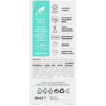 Back of Dr Organic Baby Cream box with ingredients, directions, and certifications for sensitive skin care.