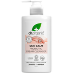 150ml tube of Dr Organic Skin Calm Probiotic Cream Cleanser for dry and sensitive skin on a white background.