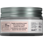 Back of Dr Organic Skin Calm Probiotic Concentrated Cream jar with product benefits and usage instructions.