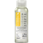 Back of Dr Organic Mum Stretch Mark Oil bottle showing nutrition facts, ingredients, and usage instructions.