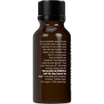 Back of Dr Organic Tea Tree Nail Solution bottle showing usage directions and natural ingredients list.