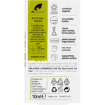 Back of Dr Organic Tea Tree Nail Solution box with directions, ingredients, and natural nail care benefits.