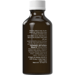 Back of a 50ml Dr Organic Vitamin E oil bottle showing ingredients, directions, and product information.