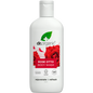 250ml bottle of Dr Organic Rose Otto Body Wash, a revitalising daily shower gel with bioactive and natural ingredients.