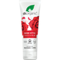 125ml tube of Dr Organic Rose Otto Face Scrub, a refreshing exfoliator for deep cleansing and rejuvenating mature skin.