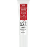 Back of Dr Organic Rose Otto Eye Serum 15ml tube showing ingredients, directions, and product information.