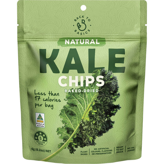 DJ&A Back to Basics Natural Kale Chips 6g (Pack of 10) Payless 4 Organics