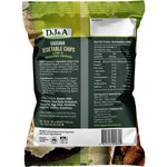 Single 100g bag of DJ&A Lime & Cracked Pepper Cassava Vegetable Chips on a white background.
