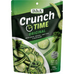 Nine 50g bags of DJ&A Crunch Time Original, a plant-based snack with a crunchy texture.