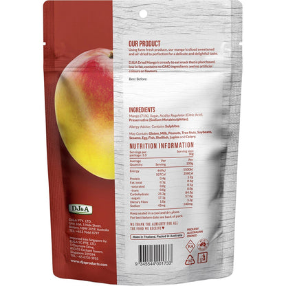DJ&A Dried Mango 100g (Pack of 10) Payless 4 Organics