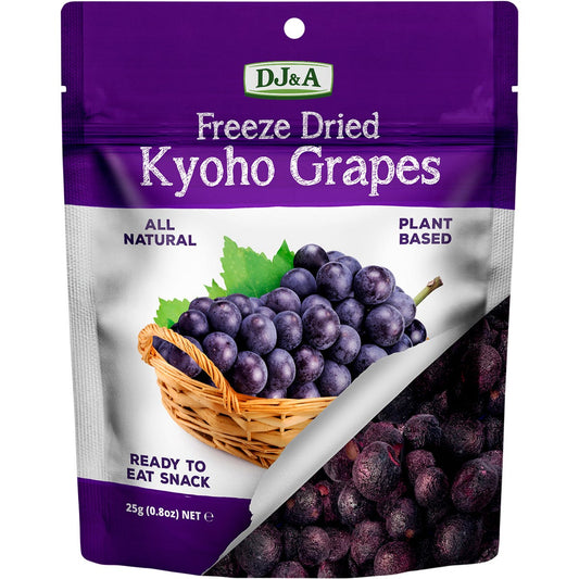 DJ&A Freeze Dried Kyoho Grapes 25g (Pack of 10) Payless 4 Organics