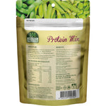 A 70g bag of DJ&A Nature's Protein Mix featuring a blend of roasted edamame, chickpeas, and green peas.