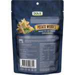 DJ&A Original Potato Wedges 100g bag featuring a picture of seasoned wedges on a white background.