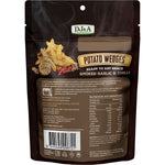 Purple bag of DJ&A Smoked Garlic & Chilli Potato Wedges 100g, an all-natural plant-based snack.