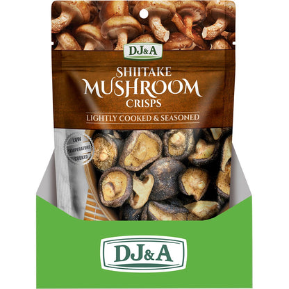 DJ&A Shiitake Mushroom Crisps 30g (Pack of 12) Payless 4 Organics
