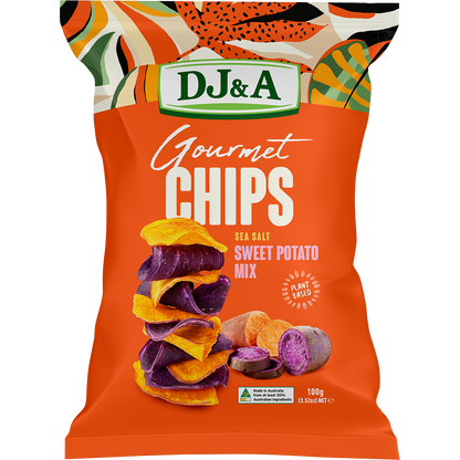 DJ&A Gourmet Chips Sweet Potato Mix Sea Salt 5x100g