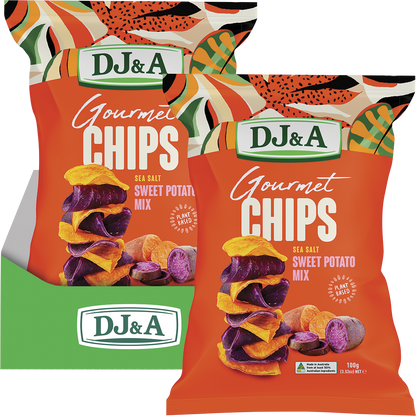DJ&A Gourmet Chips Sweet Potato Mix Sea Salt 5x100g