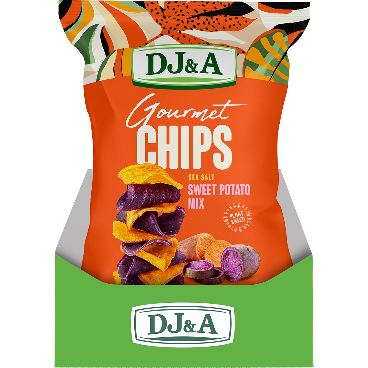 DJ&A Gourmet Chips Sweet Potato Mix Sea Salt 5x100g