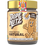 325g jar of Dope Nutz Natural Peanut Butter with a smooth, clean texture and no added sugar or oil.