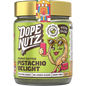 325g jar of Dope Nutz Peanut Butter Pistachio Delight with a green label and a green lid on a white background.