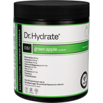 Green Apple Dr. Hydrate All-In-One Hydration Drink 270g jar with HASTA Certified logo on a white background.