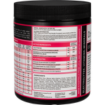 Left-side view of a 270g Dr. Hydrate Raspberry jar highlighting product features and hydration benefits.
